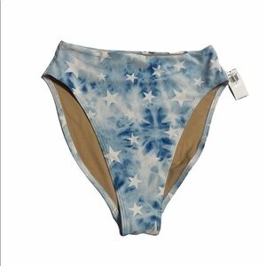 Stars High-Waisted Swim Bottom - Size Small